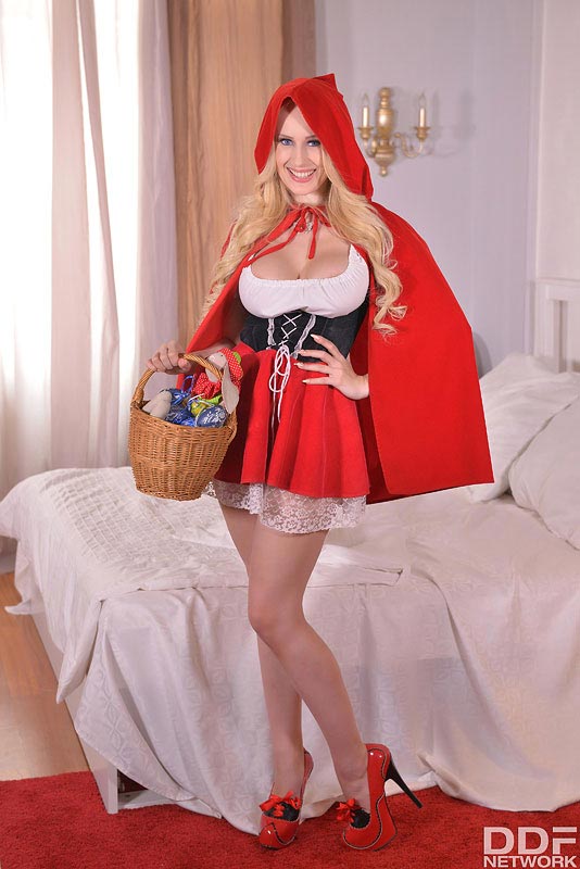 Busty Hairy Riding - Busty Red Riding Hood Angel Wicky gets some black wolf cock ...