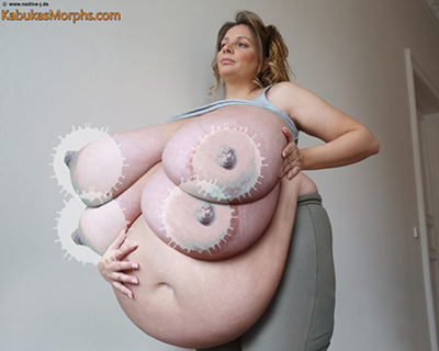 Pregnant Huge Tits Morphs - Bizarre morphs featuring huge boobs, pregnant and cow girl â€“ The Boobs Blog