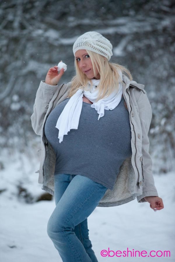 Beshine And Her Giant Boobs On The Snow The Boobs Blog